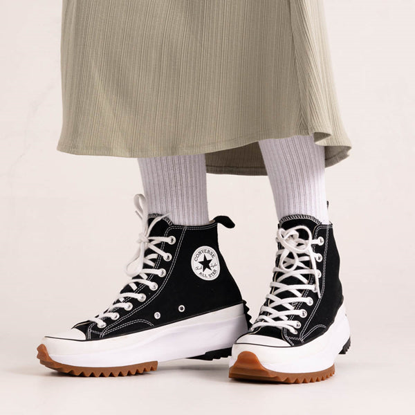 Converse Run Star Hike Platform Sneakers - Black / White / Gum