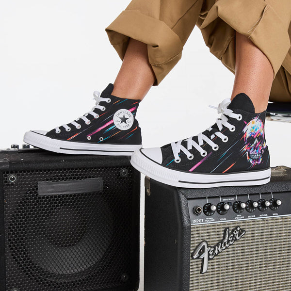 Converse Chuck Taylor All Star Skull High-Top Sneakers - Black