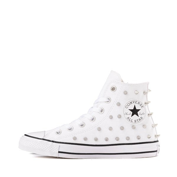 Women's Converse Chuck Taylor All Star Chrome Queen High-Top Sneakers - White