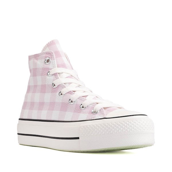 Women's Converse Chuck Taylor All Star Lift High-Top Sneakers - Pink Gingham
