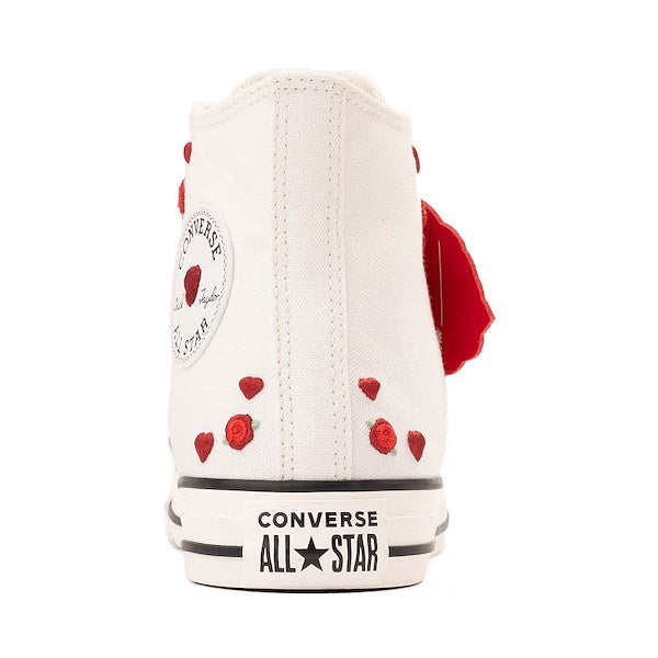 Women's Converse Chuck Taylor All Star Hearts And Roses High-Top Sneakers - White