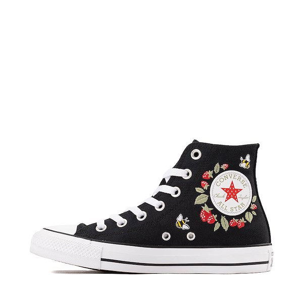 Converse Chuck Taylor All Star Berries And Bees High-Top Sneakers - Black