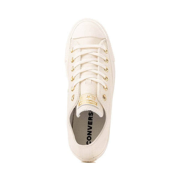 Women's Converse Chuck Taylor All Star Leather Low-Top Sneakers - Egret