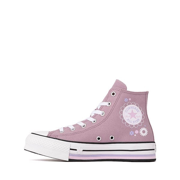 Converse Chuck Taylor All Star Lift Flower High-Top Sneakers - Big Kid - Orchid