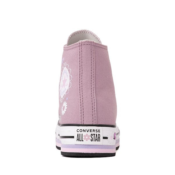 Converse Chuck Taylor All Star Lift Flower High-Top Sneakers - Big Kid - Orchid