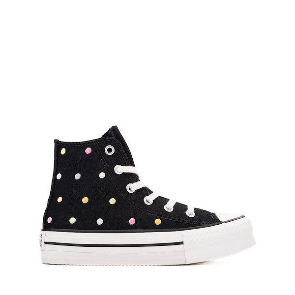 Converse Chuck Taylor All Star Lift High-Top Sneakers - Little Kid - Black / Polka Dots