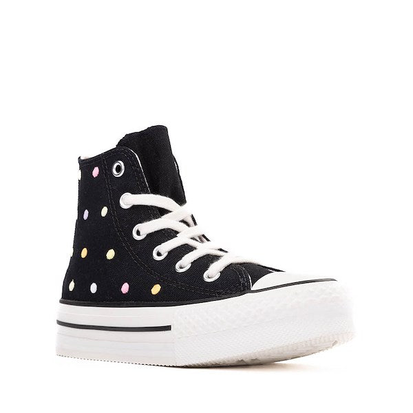 Converse Chuck Taylor All Star Lift High-Top Sneakers - Little Kid - Black / Polka Dots
