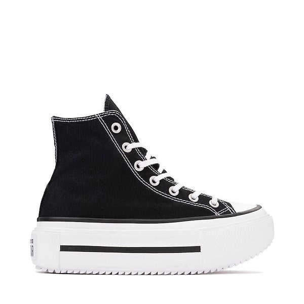 Converse Chuck Taylor All Star Lift Double Stack High-Top Sneakers - Black / White