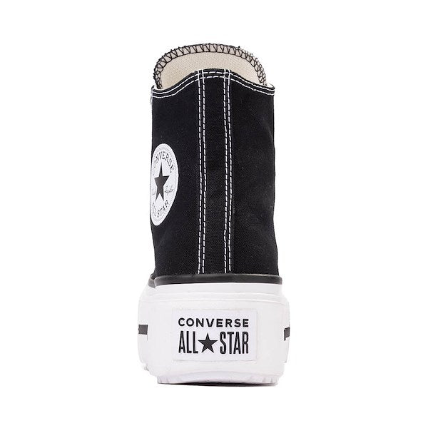 Converse Chuck Taylor All Star Lift Double Stack High-Top Sneakers - Black / White