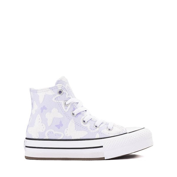 Converse Chuck Taylor All Star Lift High-Top Flocked Butterflies Sneakers - Little Kid - Blueberry Ice