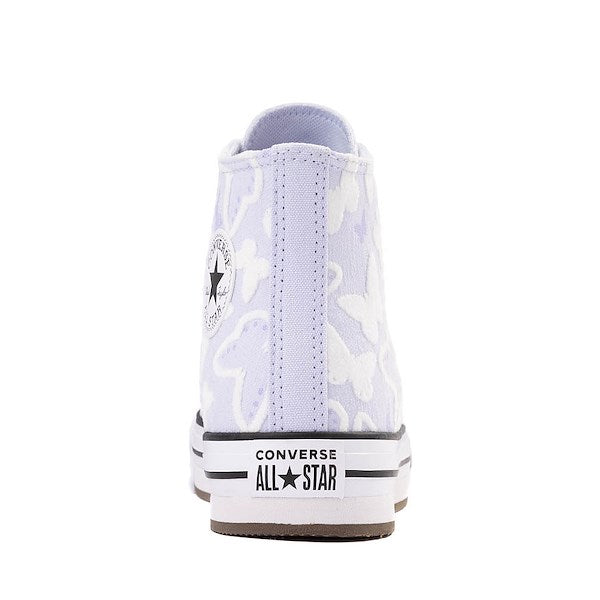 Converse Chuck Taylor All Star Lift High-Top Flocked Butterflies Sneakers - Big Kid - Blueberry Ice