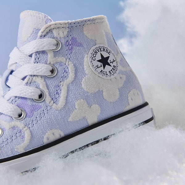 Converse Chuck Taylor All Star High-Top Flocked Butterflies Sneakers - Baby / Toddler - Blueberry Ice