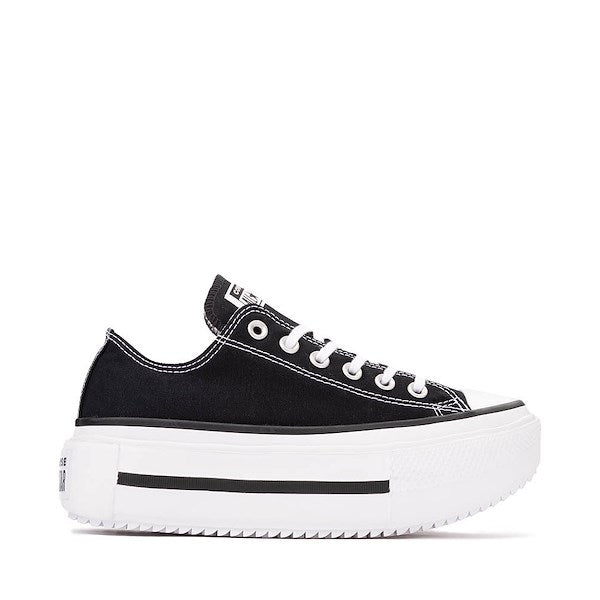Converse Chuck Taylor All Star Lift Double Stack Low-Top Sneakers - Black / White