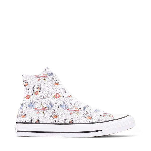 Converse Chuck Taylor All Star Tattoos High-Top Sneakers - White