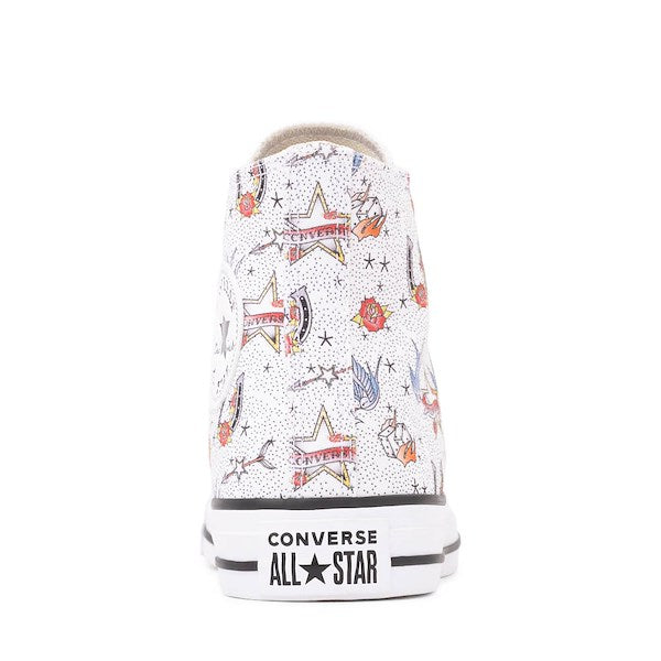 Converse Chuck Taylor All Star Tattoos High-Top Sneakers - White