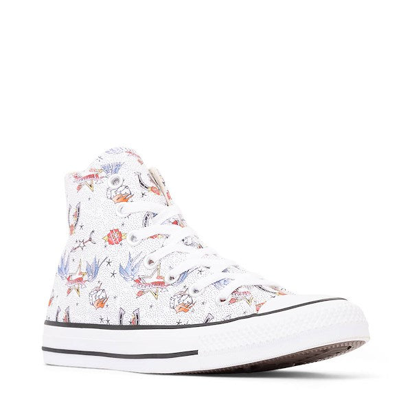 Converse Chuck Taylor All Star Tattoos High-Top Sneakers - White
