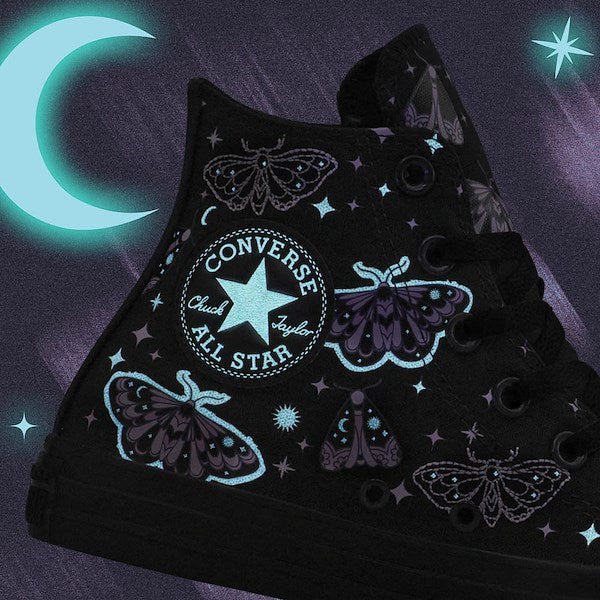 Converse Chuck Taylor All Star Celestial Moth High-Top Sneakers - Black