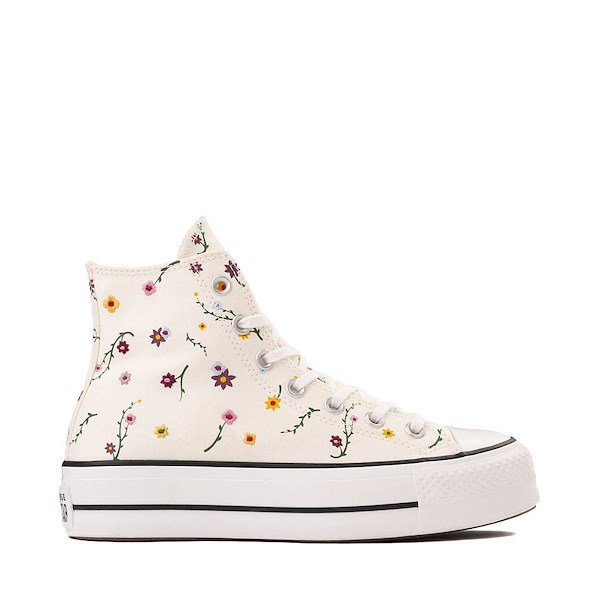 Women's Converse Chuck Taylor All Star Lift High-Top Sneakers - Egret / Floral
