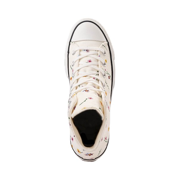 Women's Converse Chuck Taylor All Star Lift High-Top Sneakers - Egret / Floral