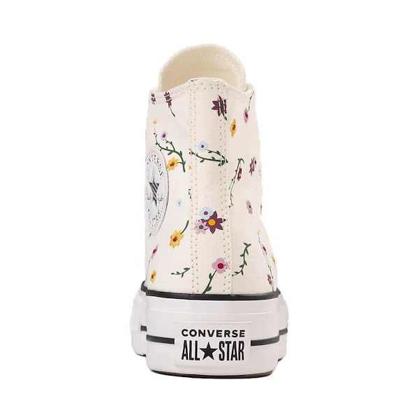 Women's Converse Chuck Taylor All Star Lift High-Top Sneakers - Egret / Floral