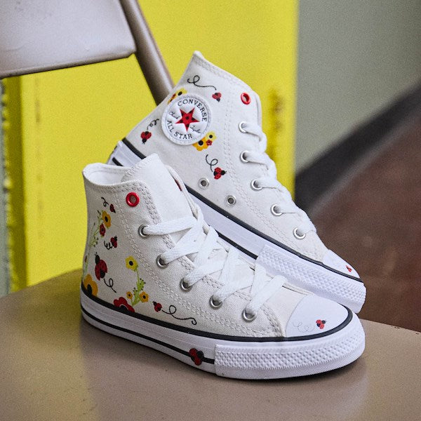 Converse Chuck Taylor All Star Ladybugs High-Top Sneakers - Little Kid - Natural