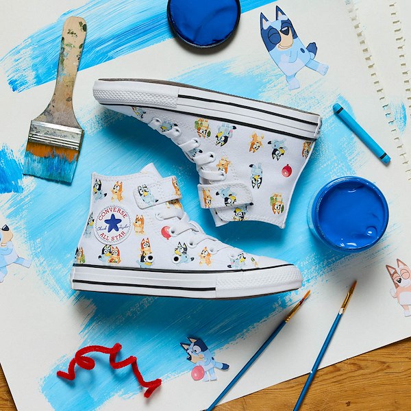 Converse x Bluey Chuck Taylor All Star Easy-On High-Top Sneakers - Little Kid - White