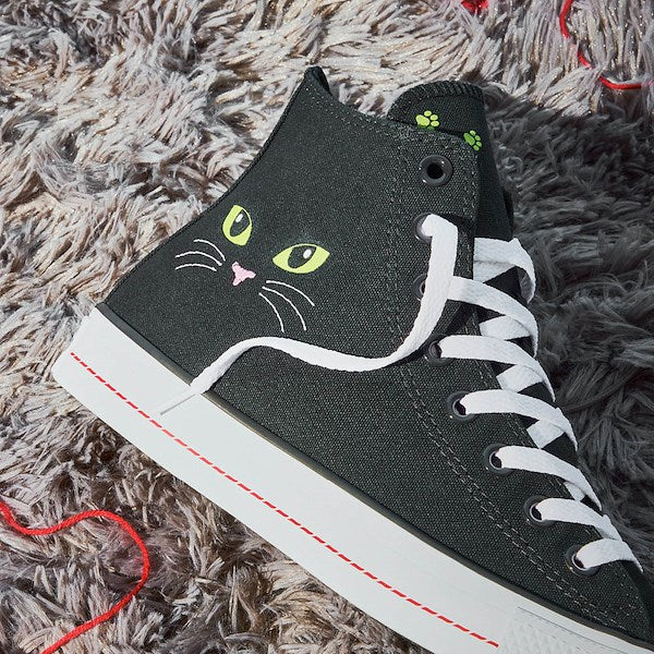 Converse Chuck Taylor All Star Pet Pack High-Top Sneakers - Black / Cat