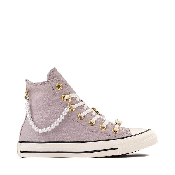 Women's Converse Chuck Taylor All Star High-Top Dressed Up Pearls & Lace Sneakers - Frozen Thistle