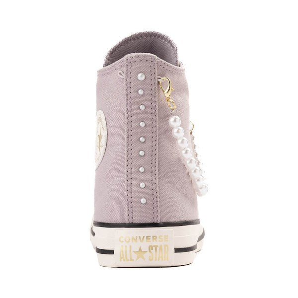 Women's Converse Chuck Taylor All Star High-Top Dressed Up Pearls & Lace Sneakers - Frozen Thistle