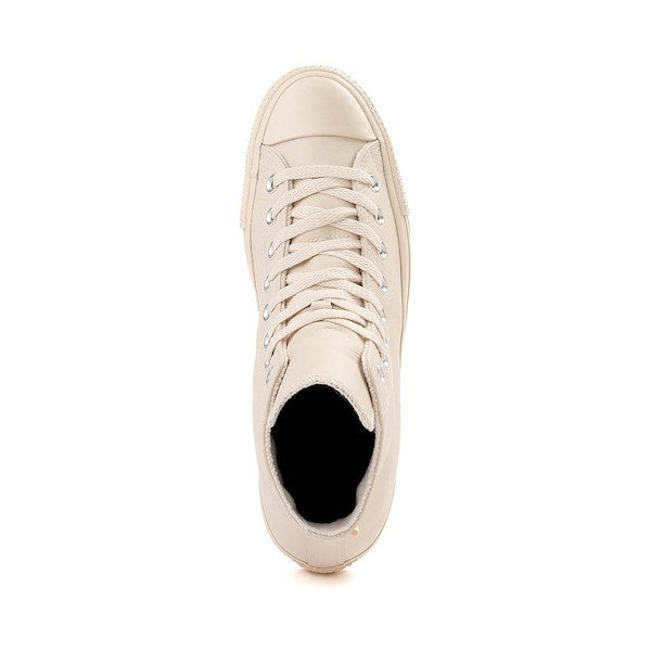 Converse Chuck Taylor All Star Leather High-Top Sneakers - Light Dune Monochrome