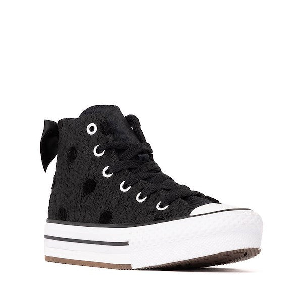 Converse Chuck Taylor All Star Lift Bows High-Top Sneakers - Little Kid - Black
