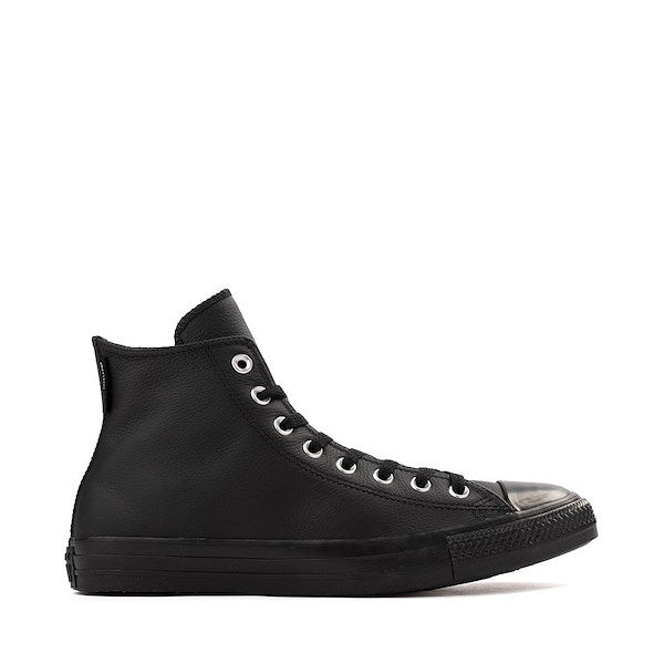 Converse Chuck Taylor All Star Leather High-Top Sneakers - Black Monochrome