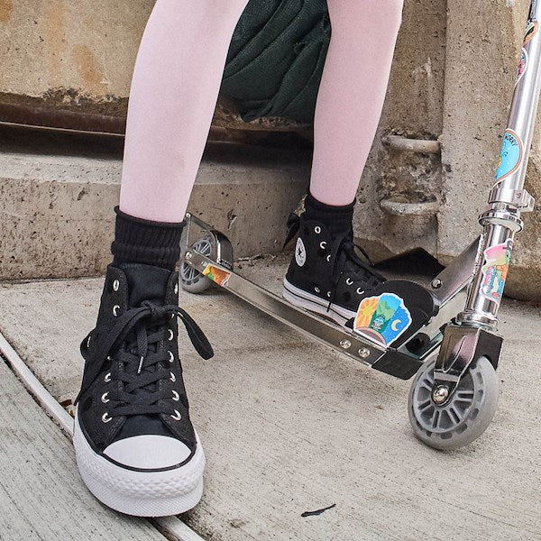 Converse Chuck Taylor All Star Lift Bows High-Top Sneakers - Big Kid - Black