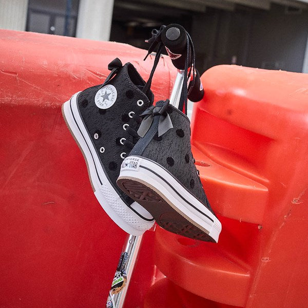 Converse Chuck Taylor All Star Lift Bows High-Top Sneakers - Big Kid - Black