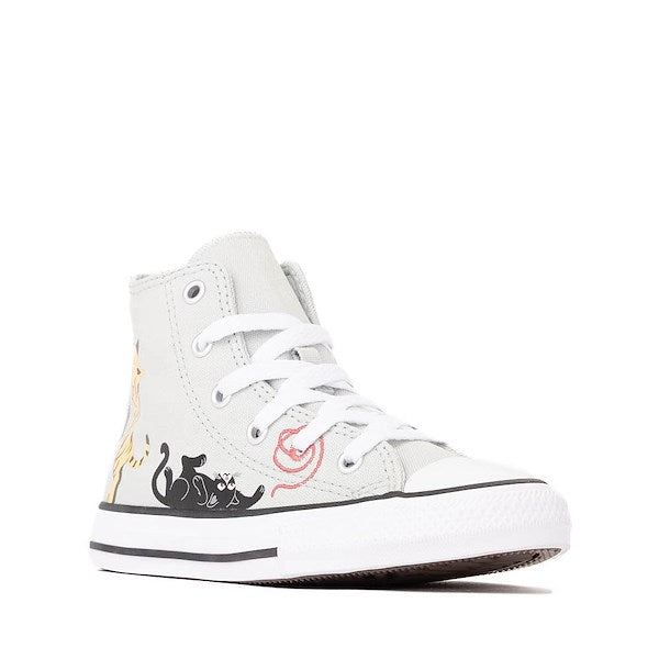 Converse Chuck Taylor All Star Pet Pack High-Top Sneakers - Little Kid - Rainwashed Grey / Cats