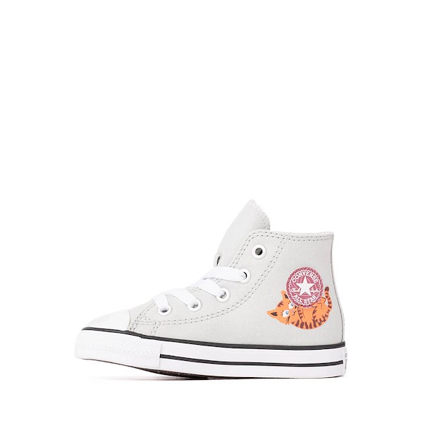 Converse Chuck Taylor All Star Pet Pack High-Top Sneakers - Baby / Toddler - Rainwashed Grey / Cats