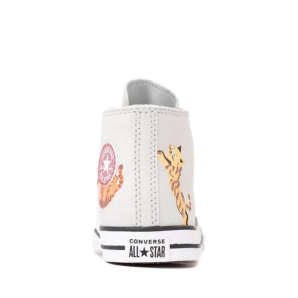 Converse Chuck Taylor All Star Pet Pack High-Top Sneakers - Baby / Toddler - Rainwashed Grey / Cats