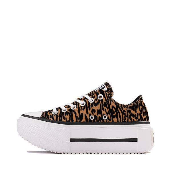 Converse Chuck Taylor All Star Lift Double Stack Low-Top Sneakers - Leopard