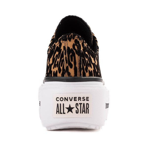 Converse Chuck Taylor All Star Lift Double Stack Low-Top Sneakers - Leopard