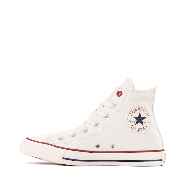 Women's Converse Chuck Taylor All Star High-Top Sneakers - Vintage White / Egret / Days Ahead Red