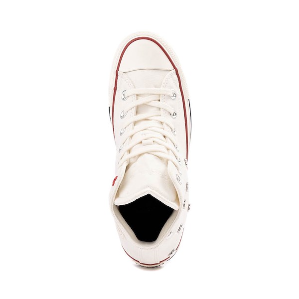 Women's Converse Chuck Taylor All Star High-Top Sneakers - Vintage White / Egret / Days Ahead Red