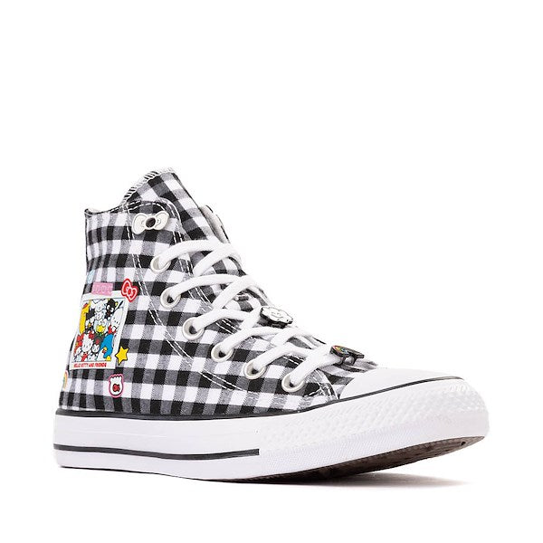 Converse x Hello Kitty & Friends Chuck Taylor All Star High-Top Sneakers - Black / White Gingham
