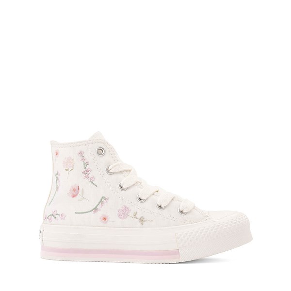 Converse Chuck Taylor All Star Lift Boho Floral High-Top Sneakers - Little Kid - Vintage White / Summit Pink