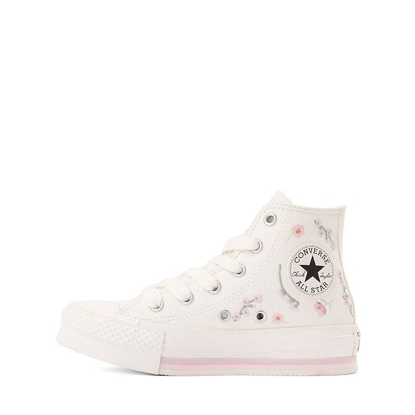 Converse Chuck Taylor All Star Lift Boho Floral High-Top Sneakers - Little Kid - Vintage White / Summit Pink