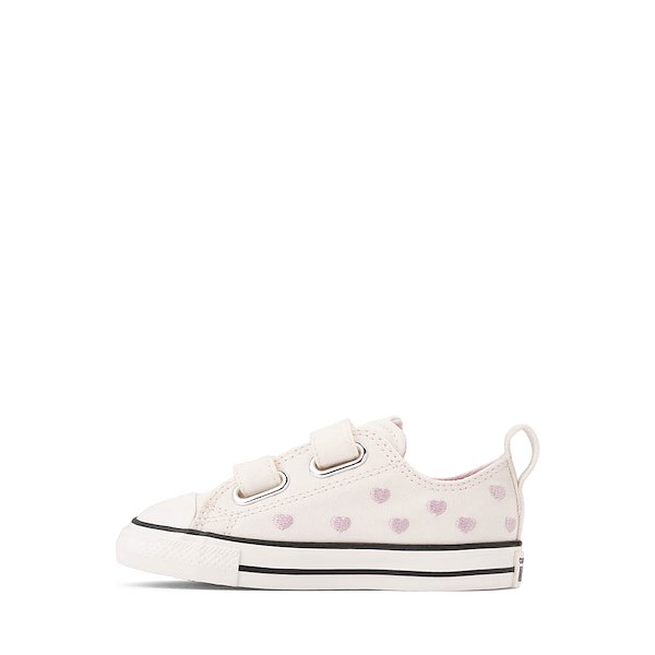 Converse Chuck Taylor All Star Hearts Easy-On Low-Top Sneakers - Baby / Toddler - Vintage White / New Found Bloom