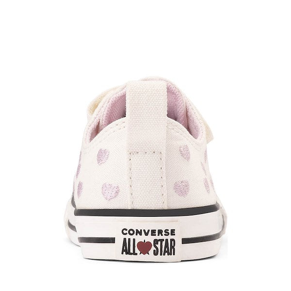 Converse Chuck Taylor All Star Hearts Easy-On Low-Top Sneakers - Baby / Toddler - Vintage White / New Found Bloom
