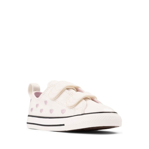 Converse Chuck Taylor All Star Hearts Easy-On Low-Top Sneakers - Baby / Toddler - Vintage White / New Found Bloom