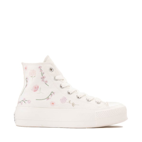 Women's Converse Chuck Taylor All Star Lift Boho Floral High-Top Sneakers - Vintage White / Summit Pink