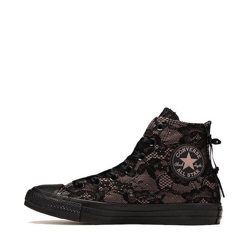 Converse Chuck Taylor All Star High-Top Lace Overlay Sneakers - Black / Petal Pit / Black