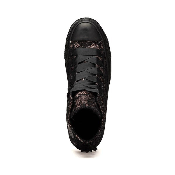 Converse Chuck Taylor All Star High-Top Lace Overlay Sneakers - Black / Petal Pit / Black